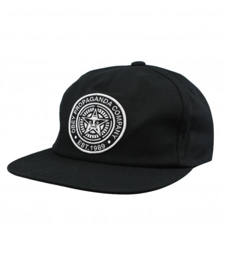 Snapback Established 89 black Obey Snapback Established 89 black Obey